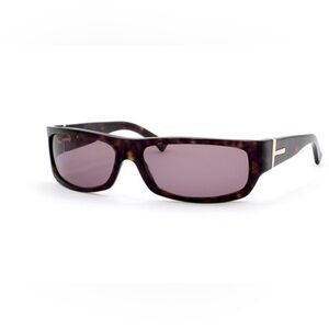 Vintage Gucci Sunglasses Brown Tortoise Wrap Gold GG 1545/S